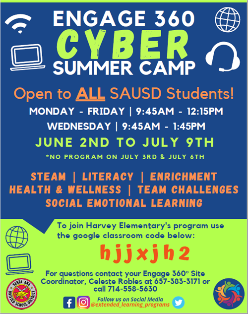 Engage Camp English Flyer 